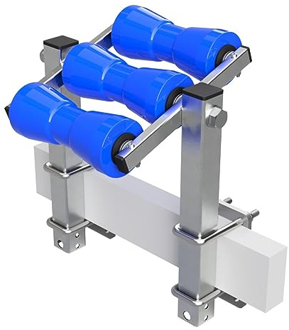 SUPROD Kielrollenwippe Slipwippe Sliphilfe Bootstrailer Auffahrhilfe Polyurethan RKKEZ-T-3-TPU, blau