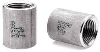 POLBERIS Manguera de 1 pulgada BSP inoxidable 1.4571 316Ti roscas internas resistente al ácido pezón de inox AISI SS316Ti con titanio PN50 manguito de alta presión