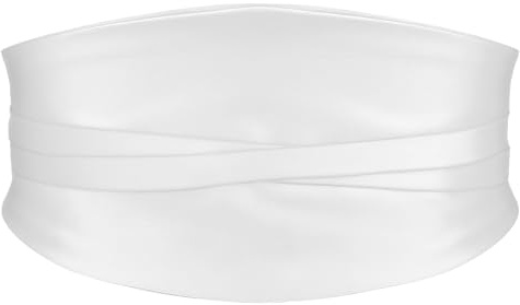 SUOSDEY Satin breite Gürtel für Damen Kleider, Vintage Mode dehnbarer Taillengürtel elastischer Cinch Bund