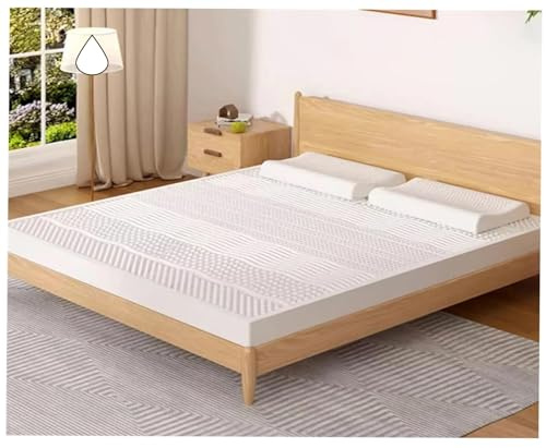 Naturlig latexmadrass miljövänlig långsam studs finns i King Queen Twin i full storlek (190 x 200 x 7,6 cm) ultimat komfort för sängkläder i hemmet