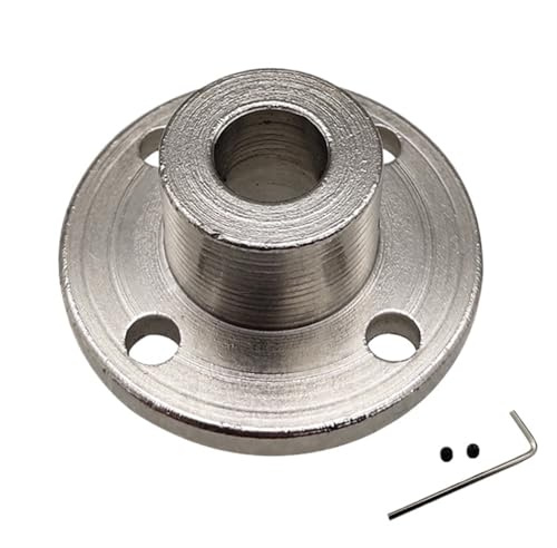 Connettore con accoppiamento a flangia, Adattatore for cuscinetti di accoppiamento a flangia rigida da 1 pezzo for albero guida motore con diametro interno 3 a 14 mm(Hole 8MM)