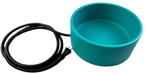 Drickskålar för husdjur – 3,2 liter stor kapacitet, uppvärmbar husdjursmatskål | uppvärmd termoskål för hundar, för valpar, hundar, fåglar, i huset, trädgården, utomhus