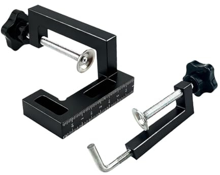 kowaku Serre-joints d'angle pour le travail du bois, serre-joints de positionnement réglables et portables à angle droit de 90 degrés pour tiroirs et, 1 Pièce Rouge et Noire