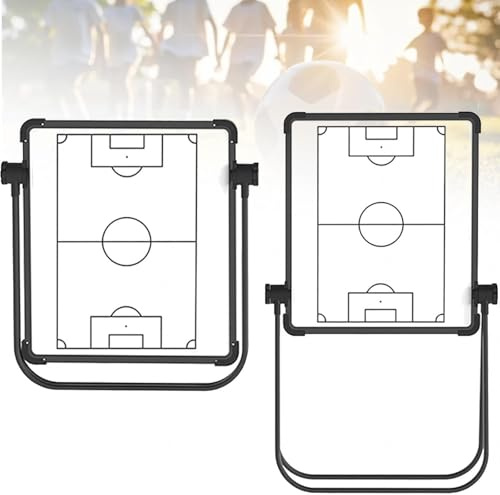 Tabla de tácticas magnética con soporte plegable y altura ajustable para entrenadores en deportes de equipo
