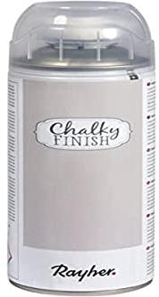 RAYHER Chalky Finish Spray 400ml, Kreidefarbe für eine Fläche von circa 1,5 – 2m², Helltopaz