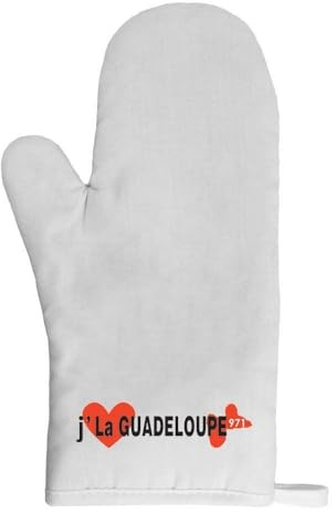 Mygoodprice Gant de Cuisine manique J'aime la Guadeloupe