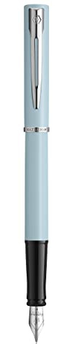Waterman Allure Füller | Pastell-Baby Blue | Füllfederhalter mit feiner Feder | Blaue Tinte | Geschenkbox