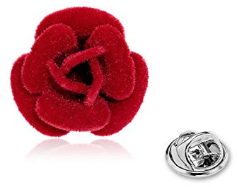 Lankater Revers Blumepin Rose Blume Im Knopfloch Blume Ehrennadel Handgemachte Rose Leave Brosche Für Männer Frauen Anzug