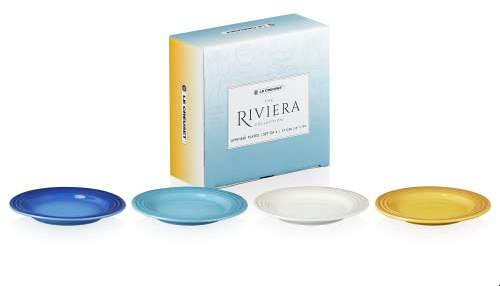 Le Cresuet Set of 4 Appetizer Plates, Stoneware, Riviera, 89225171219030