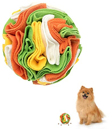 Alfombra Olfato Perros,Bola de Rapé para Perros,Snuffle Mat,Pelota de Juguete Interactiva para Perros Alfombrilla de Alimentación,Mascotas Alivio del Estrés para Comer Lento Perros Pequeños Medianos