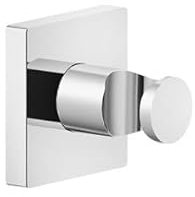 Gessi Emporio supporto fisso per doccia a parete, rosetta quadrata, 47357, Colorazione: Ottica Finox