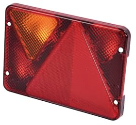 MECA24 Cabochon Lanterne Gauche de remorque AJBA RL 80-6 Fonctions : Position, Stop, éclairage Plaque, antibrouillard, Clignotant
