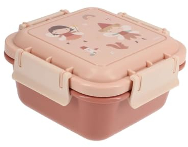 Tutete Caja Almuerzo Infantil Pequeña 380ml - Fiambrera Escolar, Apta para Microondas y Lavavajillas, Cierre Hermético, Ideal para Parque o Colegio, 100% Libre de BPA | Wild Fairies