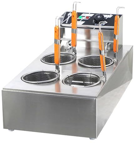 2500-3000W Pasta Marker Pasta Machines2/4/6 Holes Basket Commercial and House Hold Electric Noodles Cookers, Electric Stainless Steel Pasta Cooking Machine