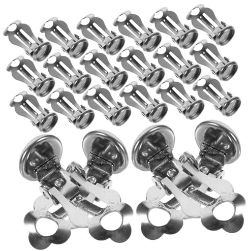 HAPINARY 50stücke Pack Ohrclips-tablett Zubehör Für Diy Ohrclips Ohrclips-materialien Aus Edelstahl Accessoires Für Ohrringe