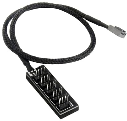 ETUCYNG PC-Hub, PC-Lüfter-Splitter | CPU-Lüfterverteiler | Gehäuselüfter | Hub, Lüfterhub, Ventilator-Hub, Header-Splitter