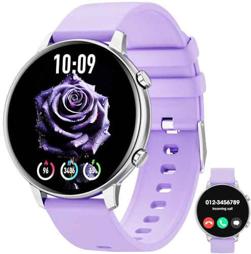 Hwagol Smart Watch (Answer/Make Calls), 1.39 Fitness Tracker, Smartwatch Heart Rate/Sleep Monitor/Pedometer/Calories, 140+ Sports Modes, Waterproof Women's Men's Fitness Watch for Android iOS