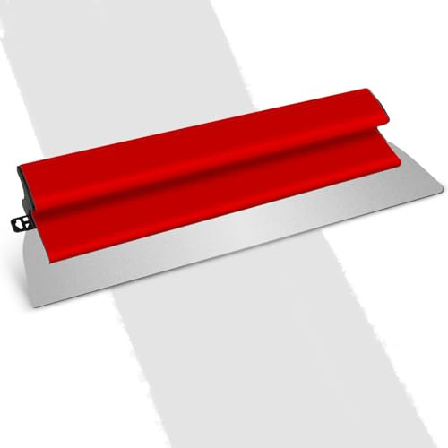 Drywall Skimming Blade, 100cm Stainless Steel Smoothing Spatula, with Z Shaped Handle Semi-Flexible Speed Skim Plastering Set, Finishing Trowel Tool for Smoothing and Finishing Concrete Coatings