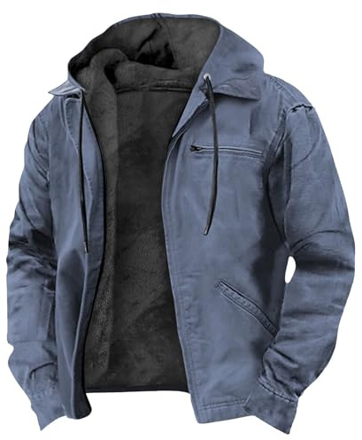 Veste À Capuche Homme Men's Hiver Sweat Polaire Chaud Jacket Carreaux Manteaux D' D'interieur Blouson De Travail d'hiver Polaire De Travail Homme Sweatshirts Veste 4XL
