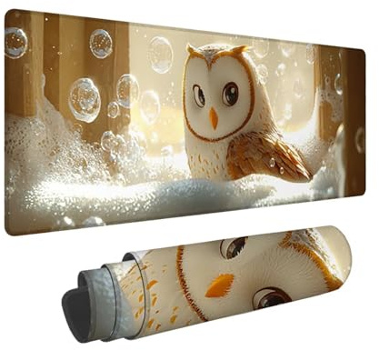 Tappetino per Mouse XXL 1400 x 600 x 3mm Tappetino Mouse Gaming Grande, Mousepad con Base in Gomma Antiscivolo, Tappeto per Tavolo da Gaming per Mouse e Tastiera, Accessori PC (animali uccelli) V-160