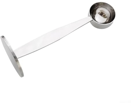 Cucchiaio per pressatura espresso in acciaio inox, compatto, doppio strumento per misurare il caffè e pressare a terra