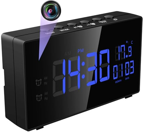 CYI Cámara Espía Oculta Mini WiFi, Camara de Vigilancia Interior Discreta HD1080P, Micro Camara Espia con Batería Larga Duracion con Visión Nocturna Gran Angular de 135°para Hogar, Oficina, etc.