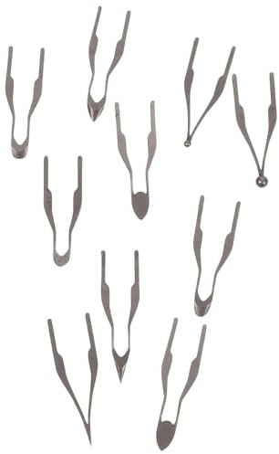 Alipis Puntas para Pirograbado de Alta Impedancia Set de 10 Piezas Metálicas Resistentes a Altas Temperaturas Repuestos para Pluma de Pirograbado Accesorios para Proyectos de
