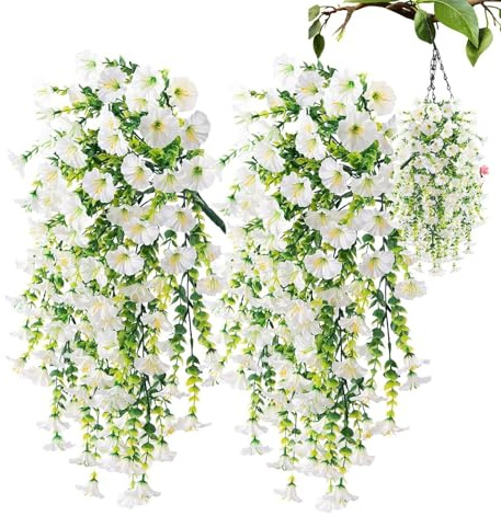 Konstgjorda Petunior för Utomhus 2 Stycken Träds Falska Blommor
