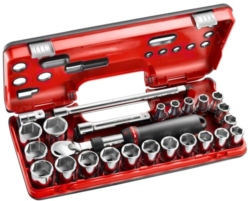 Facom SXL.DBOX2 Coffret Cliquet Extensible 1/2 25Pcs