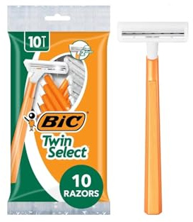 Bic Twin Select Sensitive Skin Einweg-Rasierer für Männer, 12 Stück (10 Rasierer pro Pack)