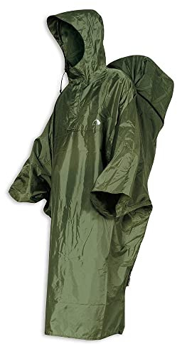 Tatonka Cape L - Wasserdichter Regenponcho mit integriertem Rucksack-Regenschutz und Kapuze mit Schnürzug - Inklusive Beutel - Größe L (cub)