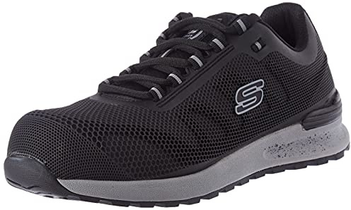 Skechers Herren Bulklin Bragoo Sneaker, Black Kpu Mesh, 43 EU