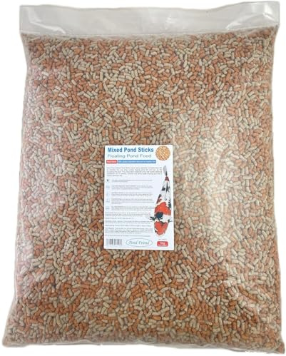 Pond Friend Mixed Fish Food Sticks 5kg – High-Weight Premium Floating Pellets for Koi Carp, Goldfish & Surface Feeding Pond Fish