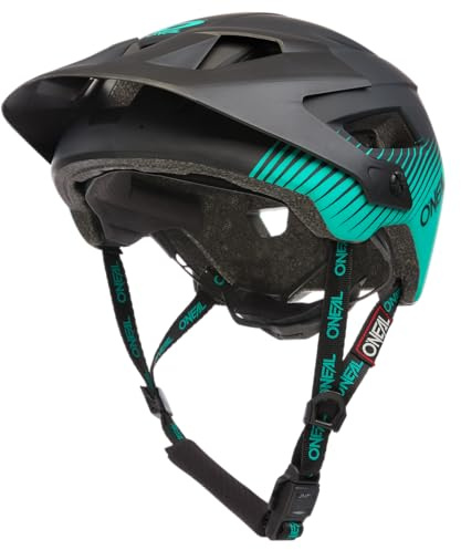 O'NEAL | Casco da Mountain Bike | All-Mountain | Prese d'aria per il raffreddamento, imbottiture lavabili, standard di sicurezza EN1078 | Casco Defender Grill V.22 | Adulto | Nero Verde | Taglia XS-M