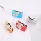 Mp3 Player, Music Player, 4.3x3x1.4cm Portable Clip On Mp3 Player with 3.5mm Stereo Jack Portable Music Player for Student Travel (a)