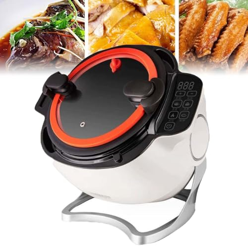 Machine de cuisson entièrement automatique 6L, poêle antiadhésive multifonction, Machine à frire, cuiseur à panneau tactile, Robot