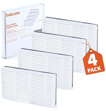 BAKUUM Set mit 4 Filtern für Cecotec Conga 2499 Ultra Genesis und 2299 Ultra Home und 2299 INERTIAL für MIXTO-DEPOSITO