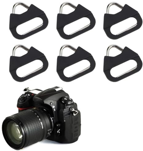 UENXRXE 3 Paia Tracolla macchina fotografica Camera Strap Gancio Anello Triangolare Tracolla Fotocamera Cinghia Macchina Fotografica Gancio Triangolare Forma Triangolare in Acciaio Inox