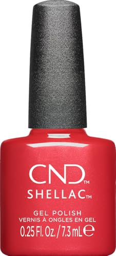 CND Shellac UV-Nagellack Dragon Slay All Day - Nr.482 rot schimmer - Original CND - Gellack - Nageldesign - Queen Tessential collection