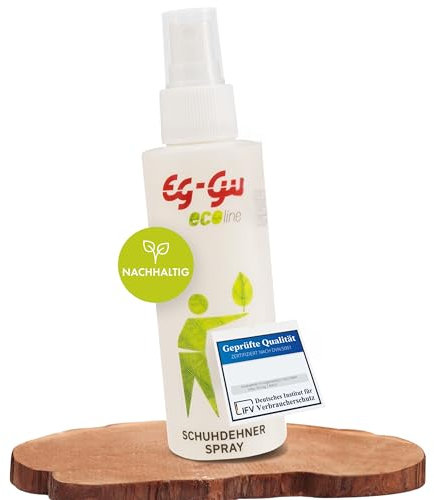 eg-gü Schuhdehner Spray Ecoline - Umweltschonender Shoe Stretcher ohne Aerosol - Effektives Dehnungsspray Schuhe für eine perfekte Passform - 150ml