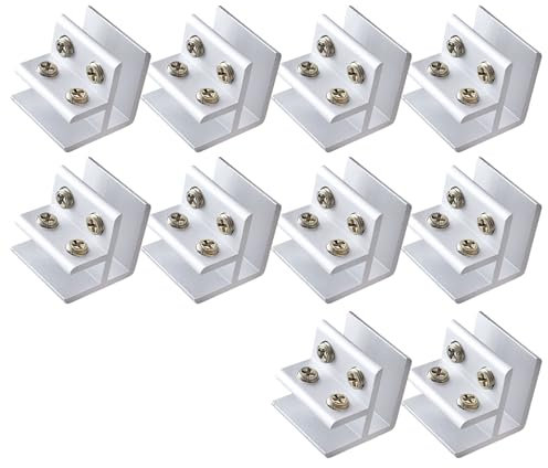 Confezione da 10 morsetti di fissaggio a 90 gradi per piastrelle per connessione stabile in ambienti interni ed esterni