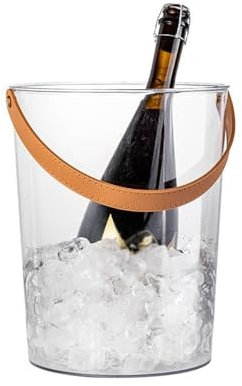 SDA287MZ Eiseimer Kommerzieller Champagner-Eimer, Heimbar, Kleiner EIS-Pellet-Eimer, Acryl-Eiskübel, Obst-Aufbewahrungseimer Eiswürfelkühler