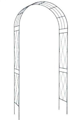 ARCO IN ACCIAIO DA GIARDINO CM 110X35X225 VERDEMAX ROSE PIANTE