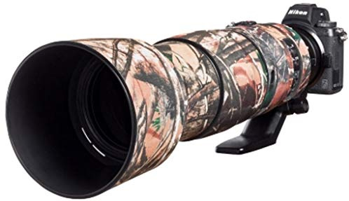easyCover - Lens Protection Camouflage Cover - Objektivschutz - Schutz für Ihr Kameraobjektiv - Geeignet für Nikon 200-500mm f/5.6 VR - Wald Camouflage