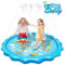 Olycism 67 Splash Pad Alfombrilla para Salpicaduras con Alfabeto y Patrón de Animales Piscina de Juego de Verano Juguetes al Aire Libre para Niños y Niñas para el jardín en Verano