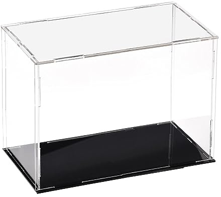 Top-Vigor Acryl Klare Vitrine –20 x 10 x 15cm Staubdichte Schutz Aufbewahrungsbox Zum Zusammenbauen – Präsentationswürfel Für Figuren Spielzeug Sammlerstücke Hausaufbewahrung