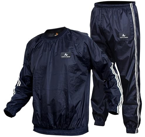 NORTH EDGE Heavy Duty Sauna Sweat Track Suit Weight loss Slimming Boxing Fat Sauna Suit