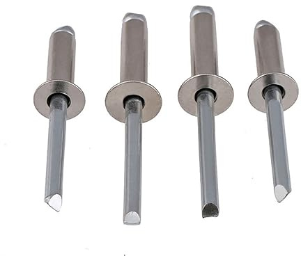 304 Stainless Steel Open Pull Nail Countersunk Core Pulling Rivet Flat Head Decoration Nail Hollow Rivet M3 M3.2 50PCS (Size : M3 X 10)