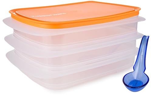 Tupperware Cool´n Fresh Set 3x 790ml lachs Wurstbehälter Kühlschrank (inkl. China-Löffel)