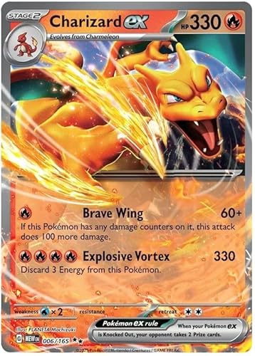Charizard ex 006/165 Double Rare Pokemon Card | Pokémon Scarlet & Violet 151 Set | Titan Authenticated